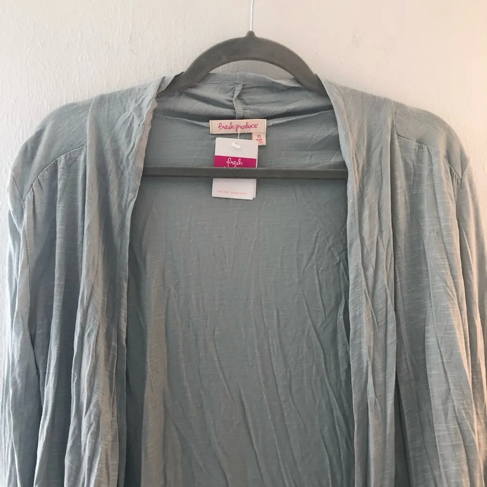 Fresh Produce Cardigan Shorefront Open Front Cardigan in Stardust Sz XS NWT - Image 2