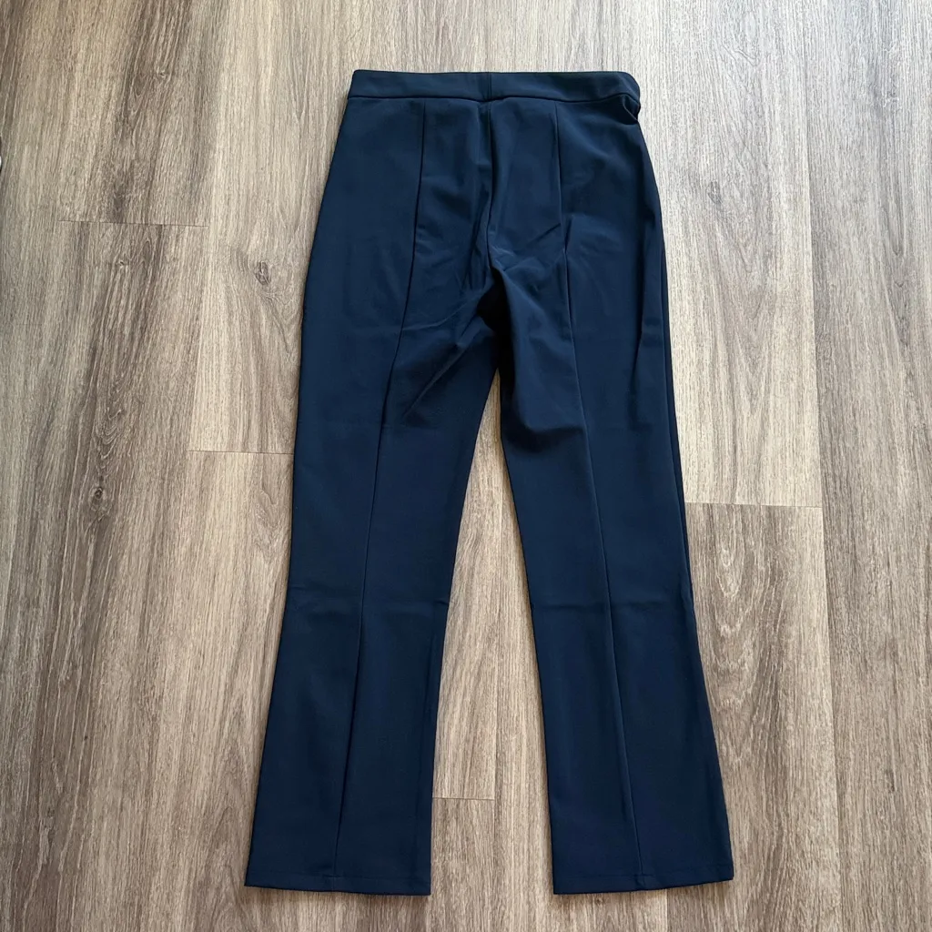 Theory Dress Pants Navy Women's Straight Leg Trousers Size 8 - Image 2