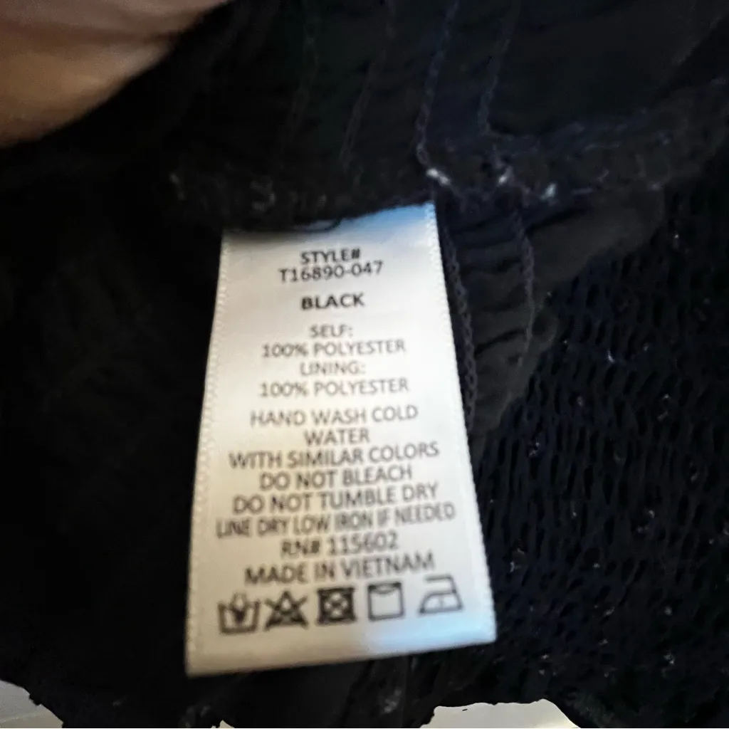 Lush Black Sheer Sleeve Blouse with Ruching Sparkle Puffy Sleeves WhimsyGoth - Image 10