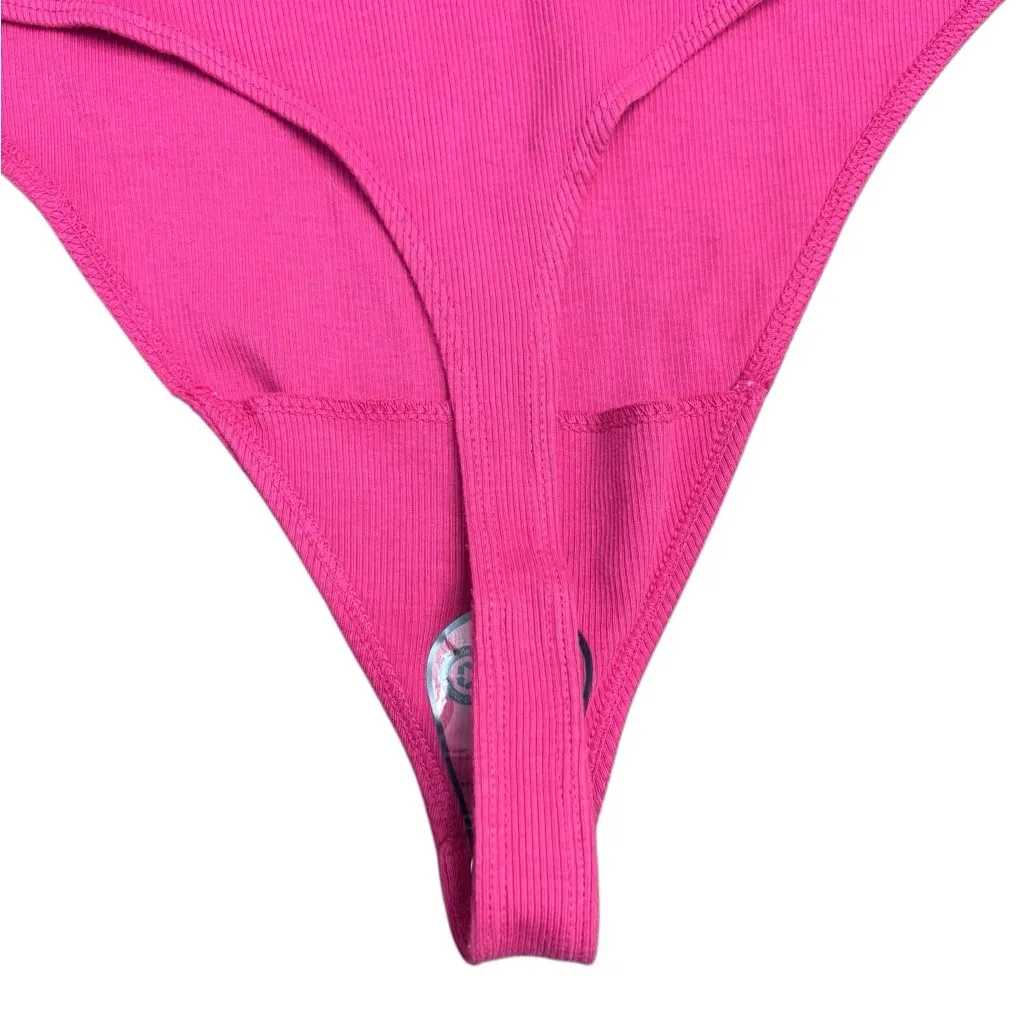 NWT Good American Fuchsia Sleeveless Bodysuit - Image 4