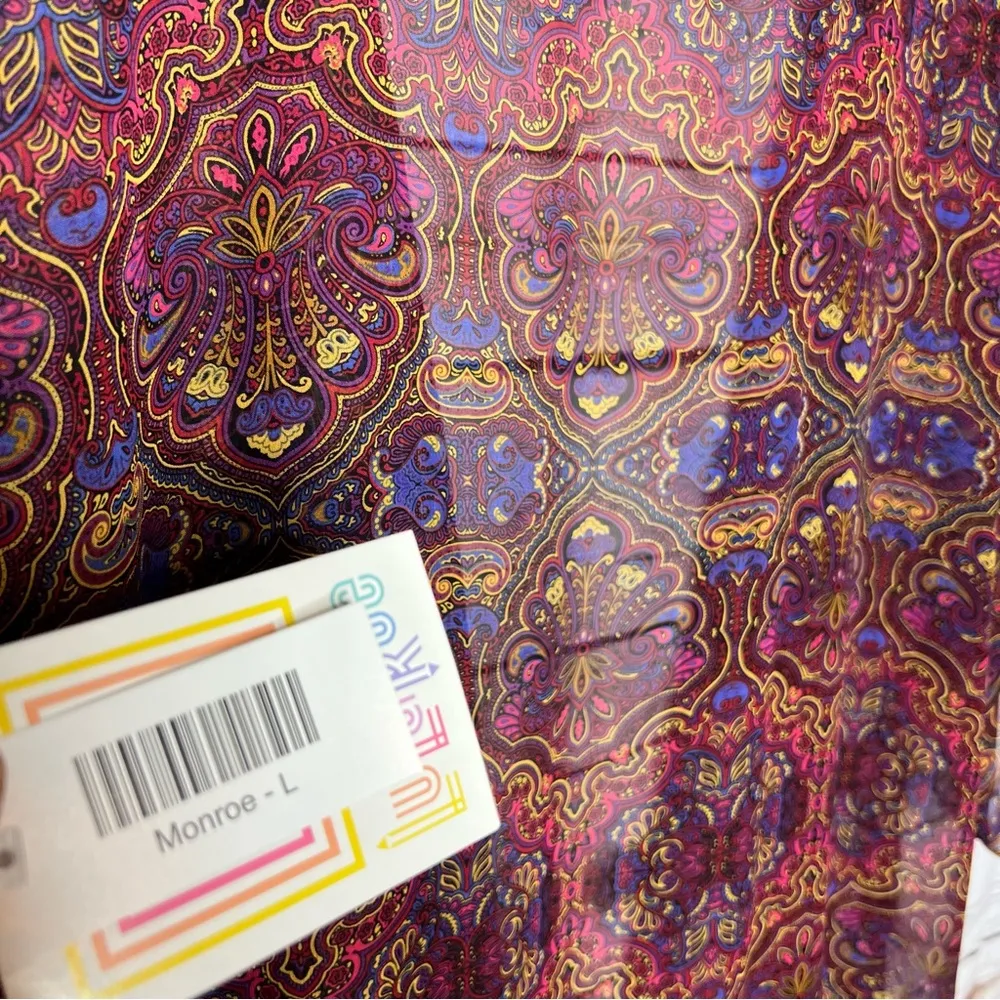 LuLaRoe Monroe Kimono Size L - Image 3