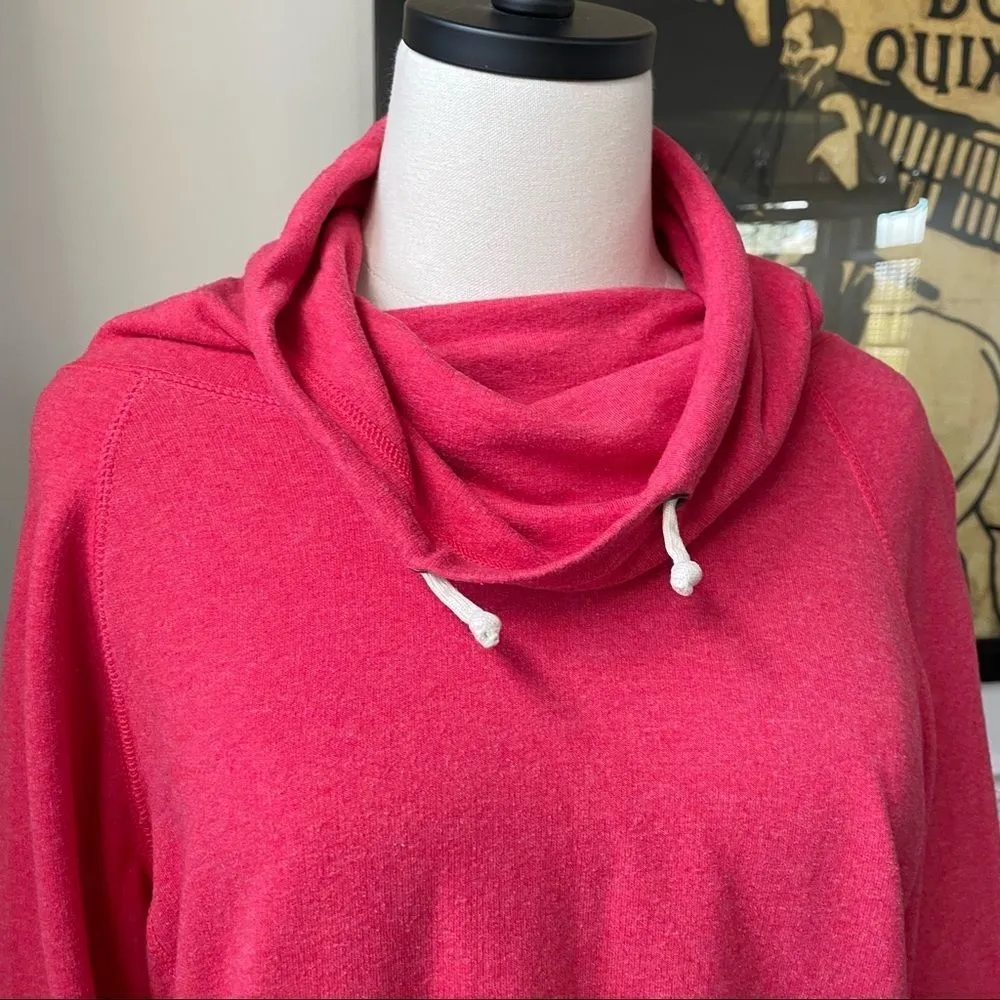 Cowl Neck Sweatshirt Pockets L - Image 2