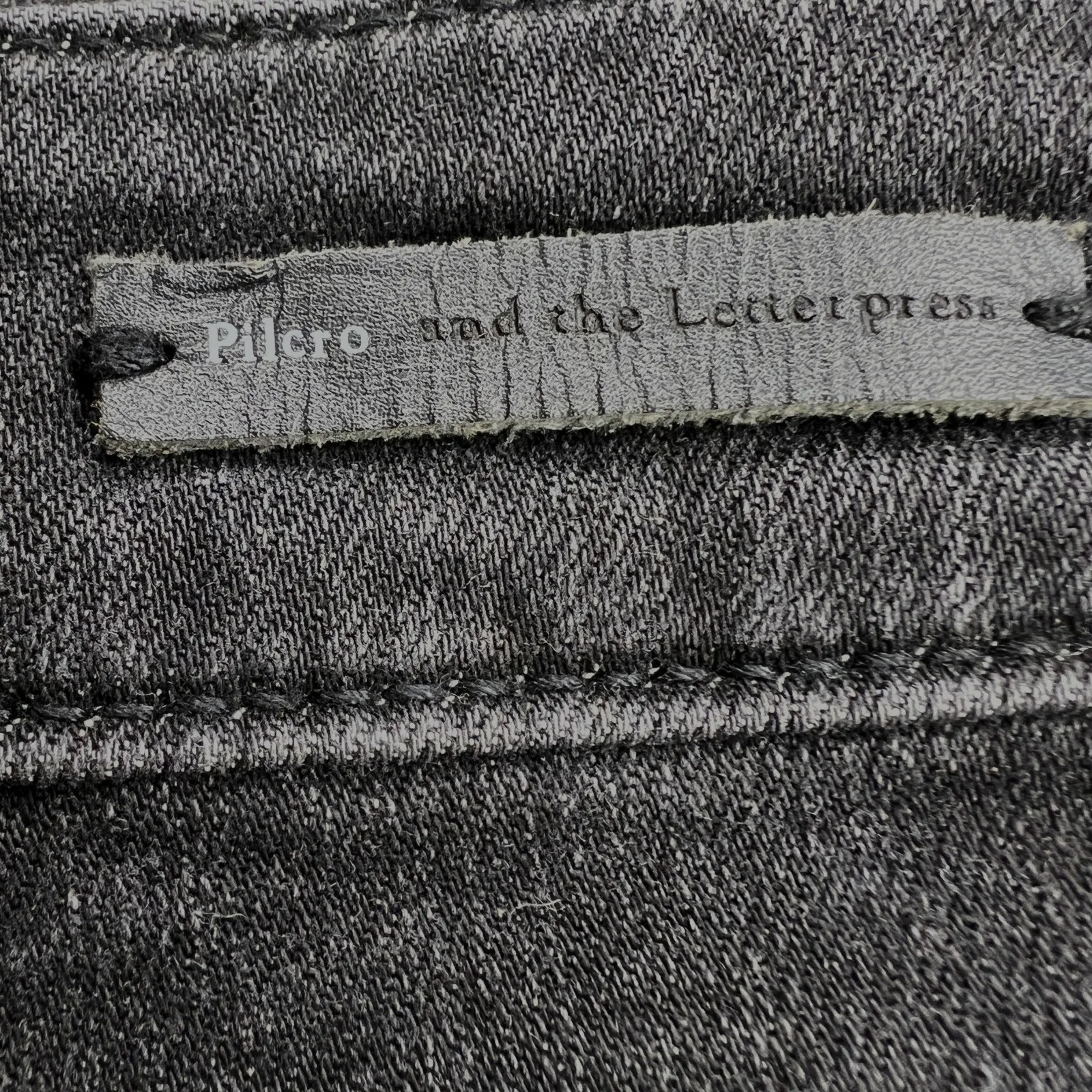 Pilcro and the Letterpress High-Rise Flare Seamed Leg Black Jeans Size 26 - Image 11