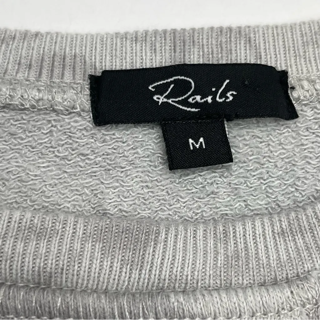 Rails Womens Size Medium Theo Circle Grey Gray Tie Dye Long Sleeve Sweatshirt - Image 2