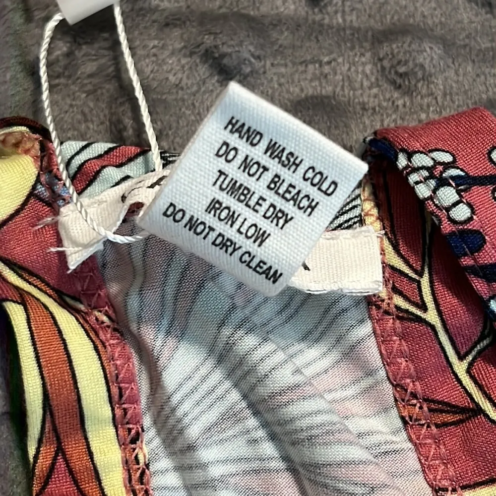 CAPELLA small floral maxi bodycon dress v neck halter back beach tropical new Blue - Image 7