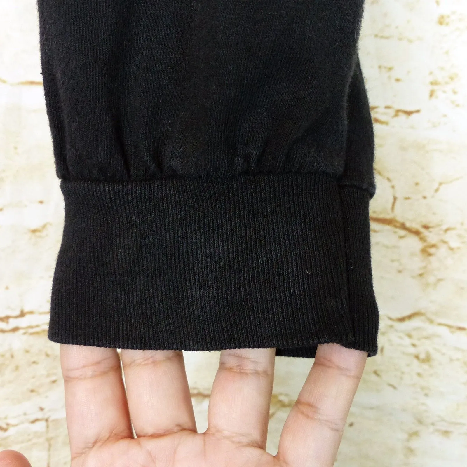 BOW3RY Crop Shirt Womens L Black Apocalypse Project Death Skull LS Graphic Skate Size L - Image 7