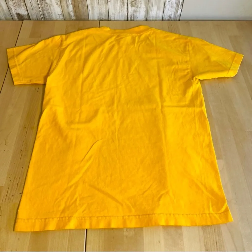 Napoleon Dynamite 2004 Promo “Flippin Sweet!” T shirt Yellow size small - Image 4