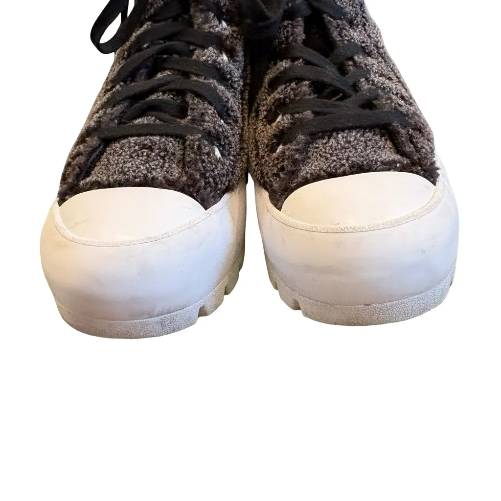Converse Chuck Taylor All Star Faux Fur Sherpa High Top Sneakers Gray, Sz 6 - Image 10