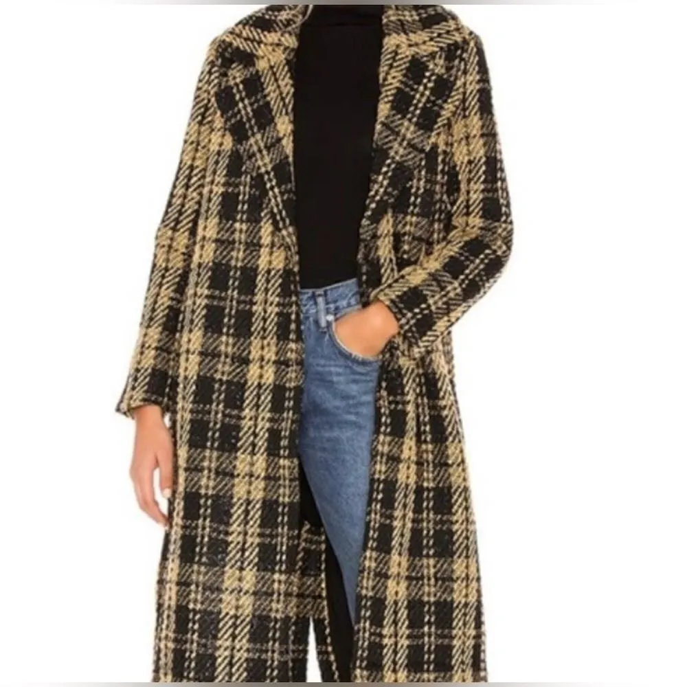 Tularosa Valentina Coat Black/Tan/Metallic Black XS EUC - Image 3