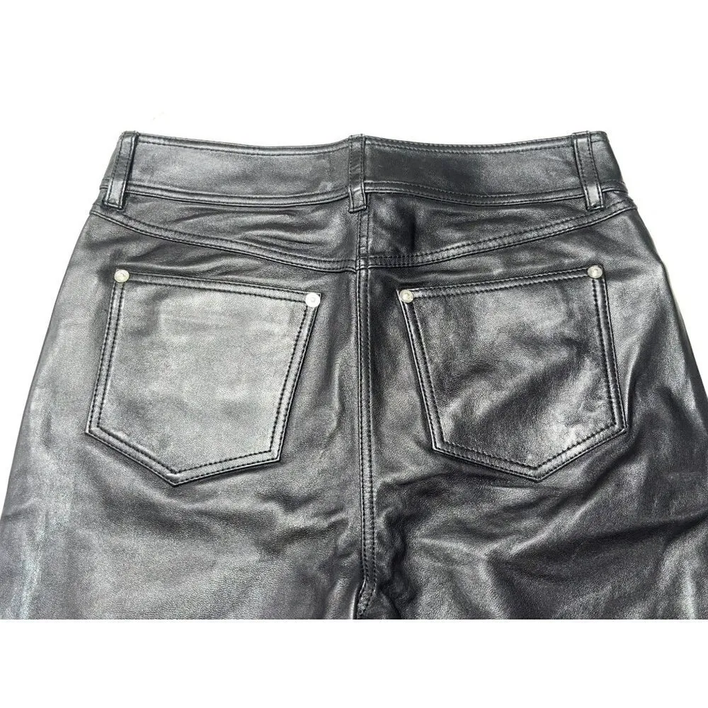 STAND STUDIO Rebecca Leather Pants in Black 36 26 New Womens Trousers Size undefined - Image 8
