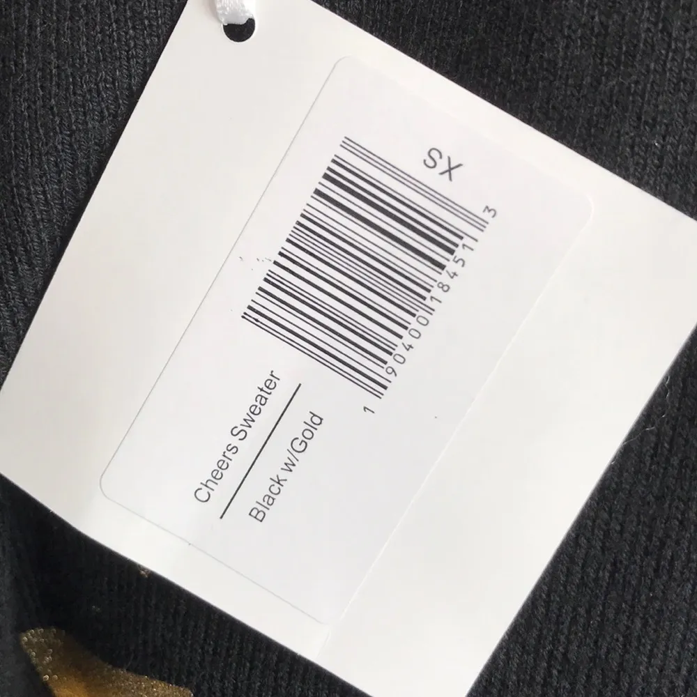 NWT Duffield Lane Cheers Champage Glass Sweater Size XS - Image 4