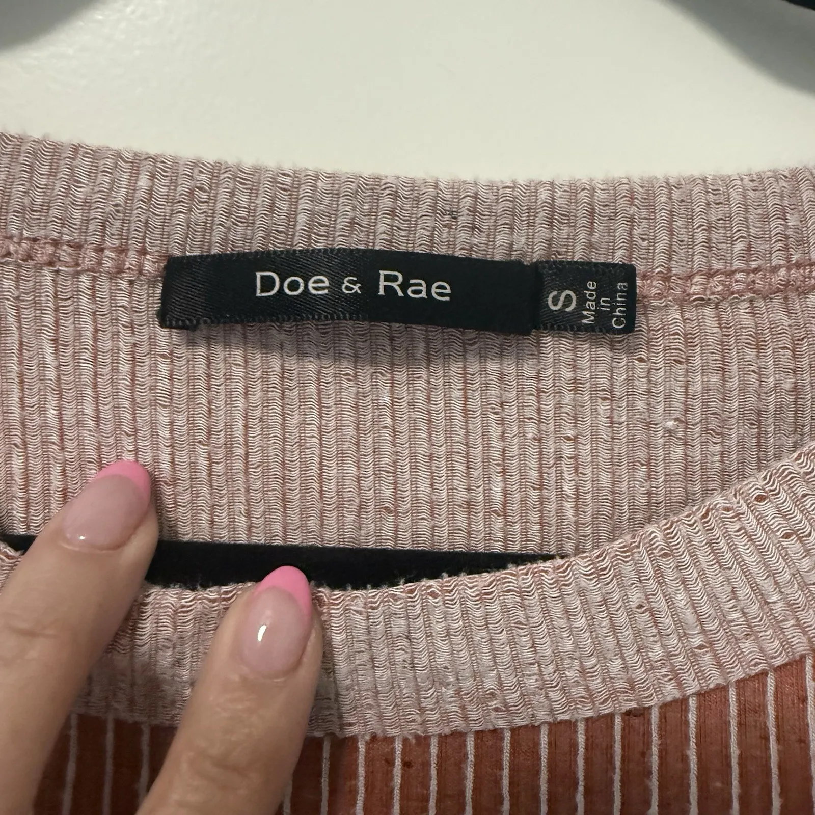 Doe And‎ Rae Light Brown top Oversized Small Side Ties - Image 3