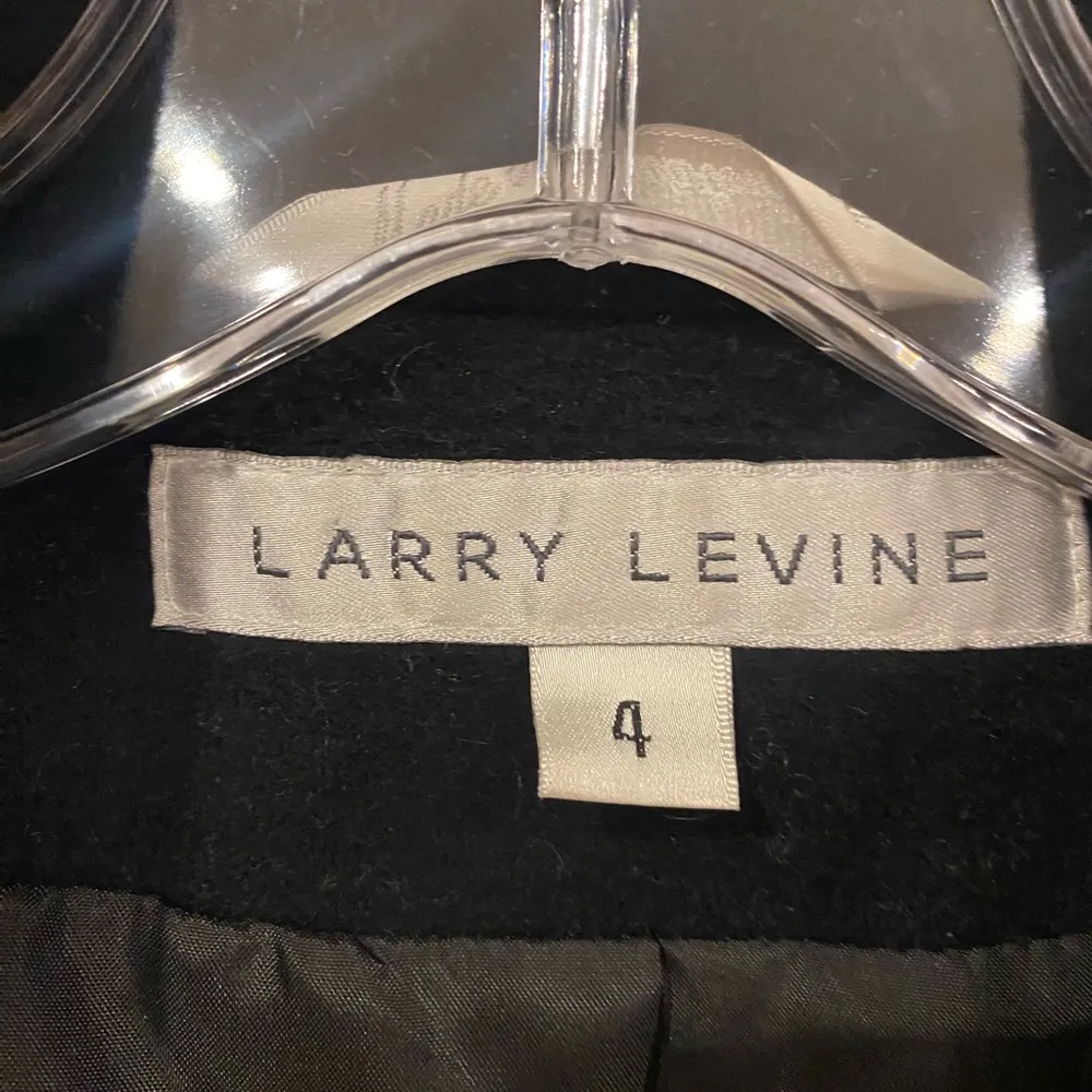 Larry Levine Wool Blend Peacoat Size 4 EUC - Image 2