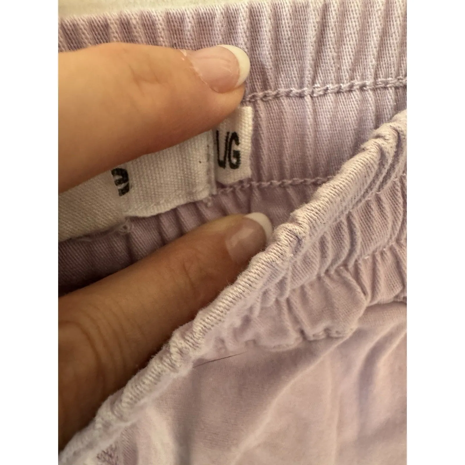 Refuge Jogger Women Size Large Relaxed Joggers Drawstring Light Purple - Image 7