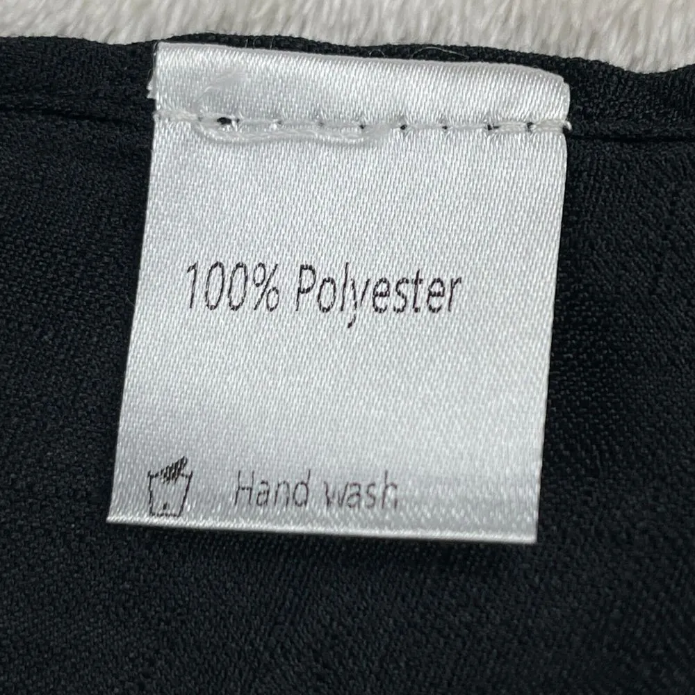 Embroidered Casual Summer Top Womens Size 2XL Black‎ VNeck Shirt Blouse Festival Black - Image 11