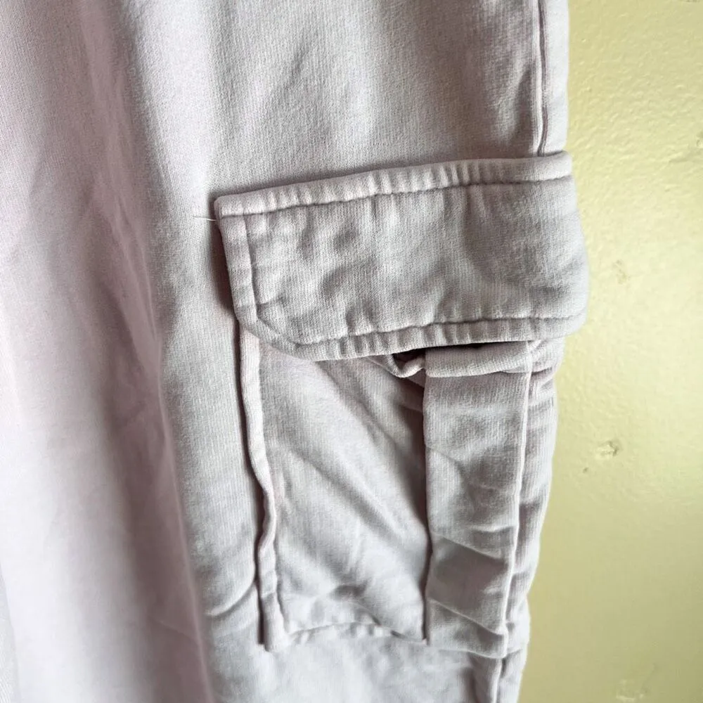 Zara Womens Light Pink‎ Cargo Elastic Waist Pull On Sweats Size Small Gorpcore - Image 6