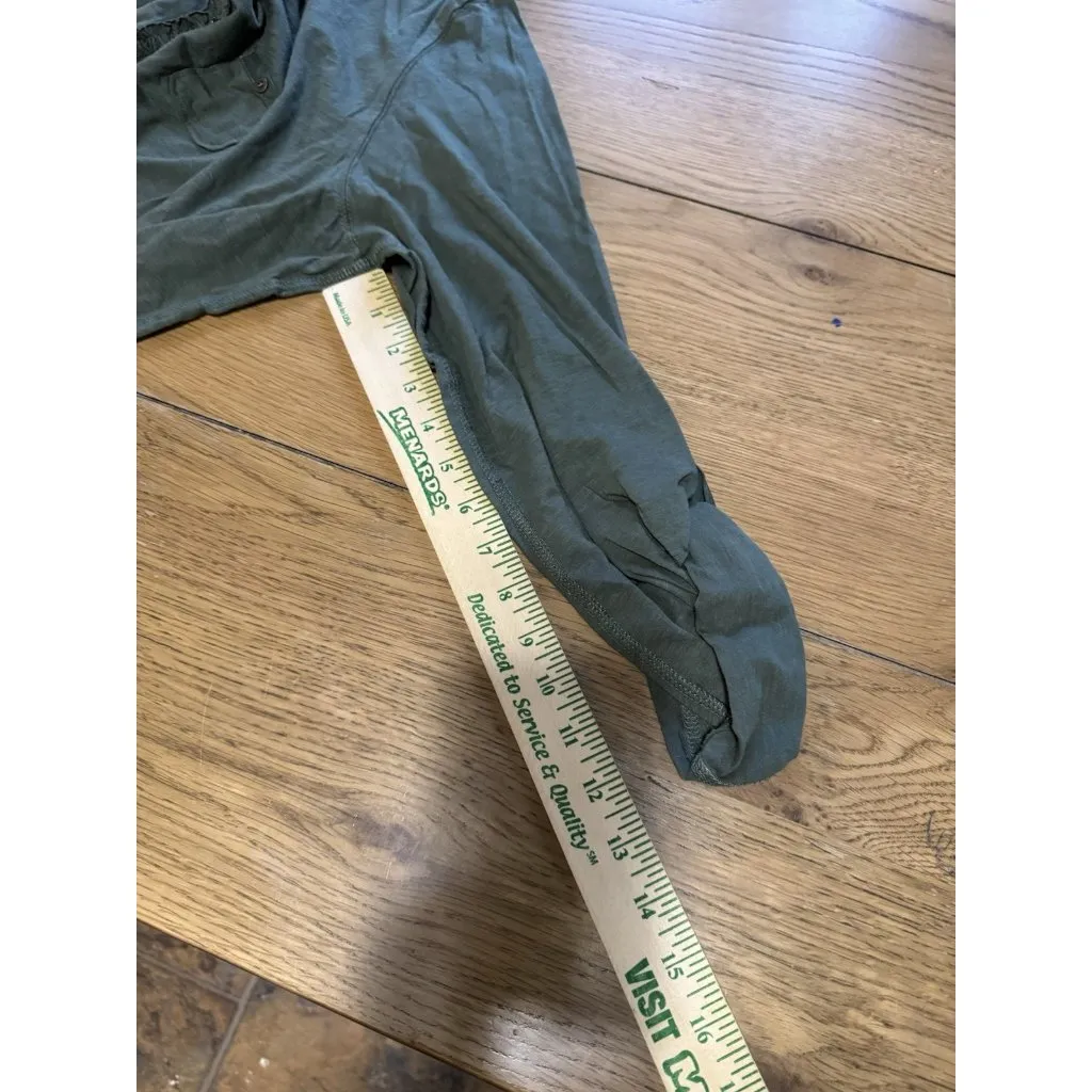 Eddie Bauer Women Sz‎ XXL Green Cotton Long Sleeve V Neck Tunic Shirt Ruffle NWT - Image 8