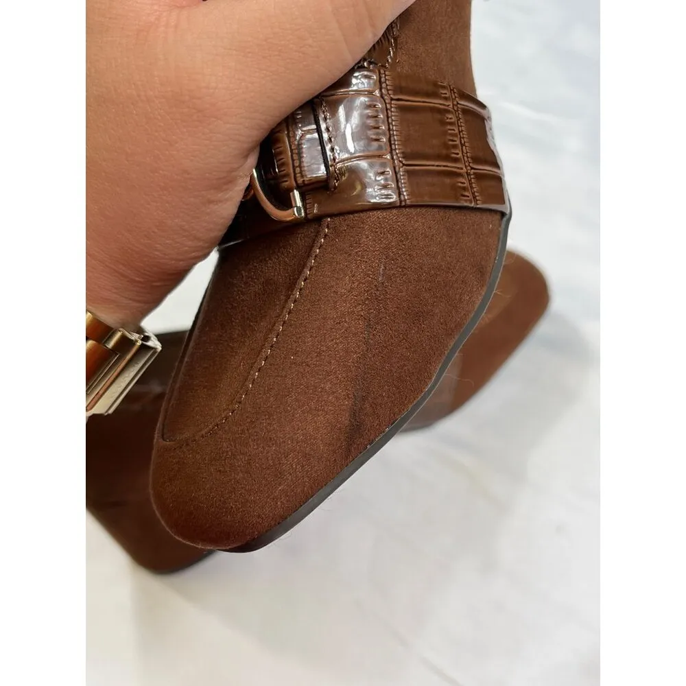 Karen Scott Womens Brown loafer Heels Size 7M SKU 7303 - Image 11