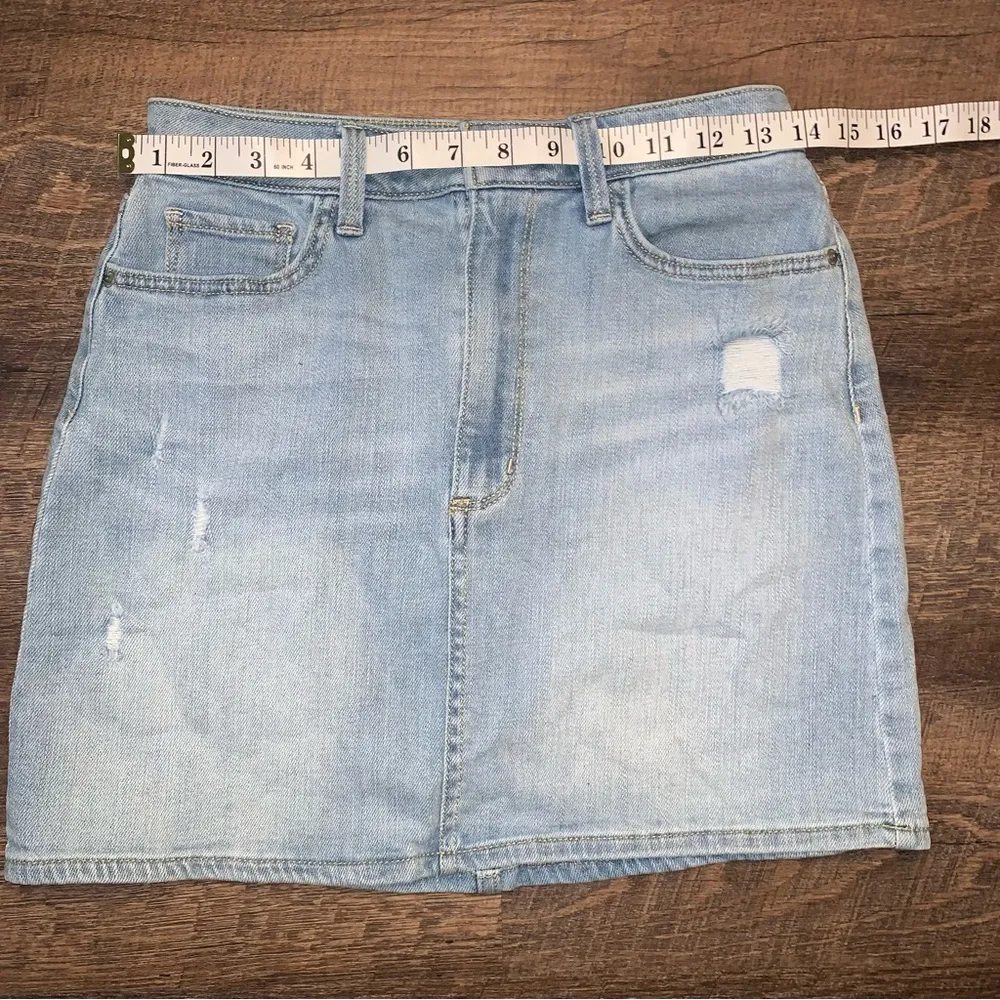 Arizona Jean Company Light Blue Denim Jean Skirt Size 5 - Image 7