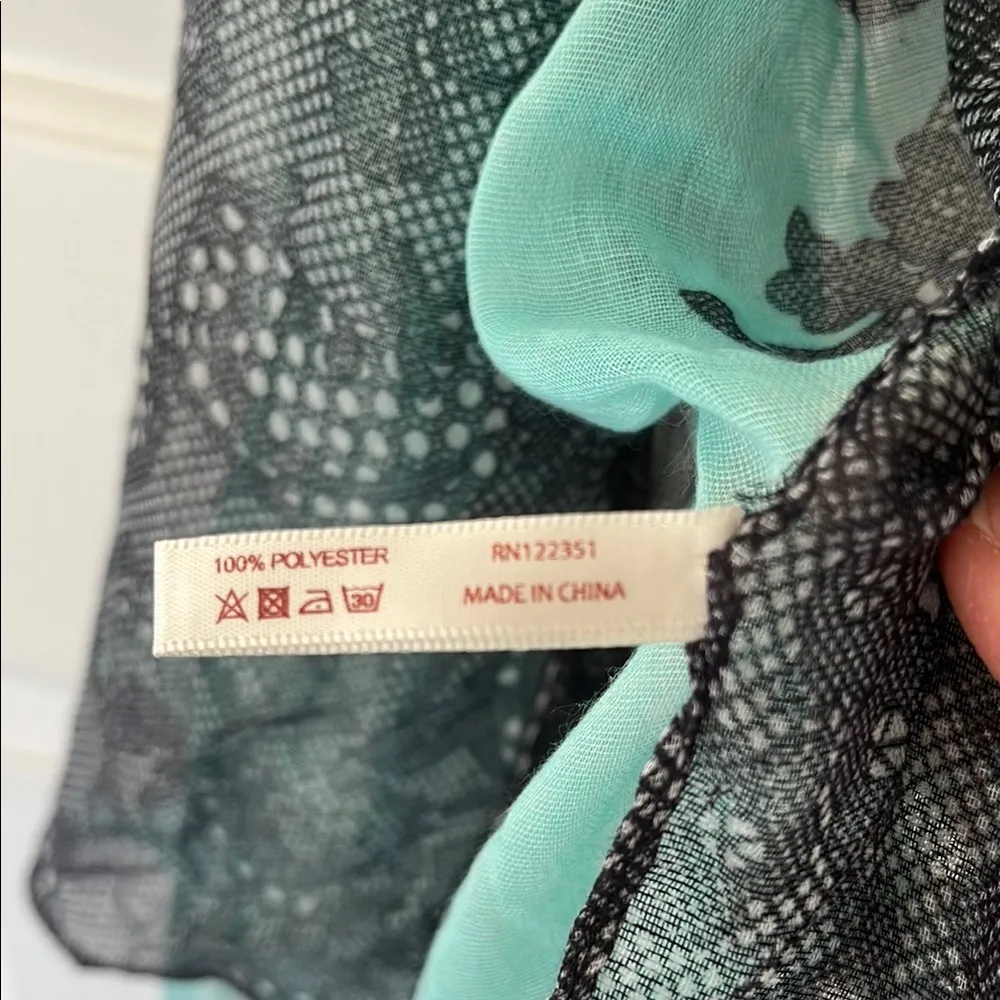 Do Everything in Love Gray and Green Scarf Wrap - Image 5