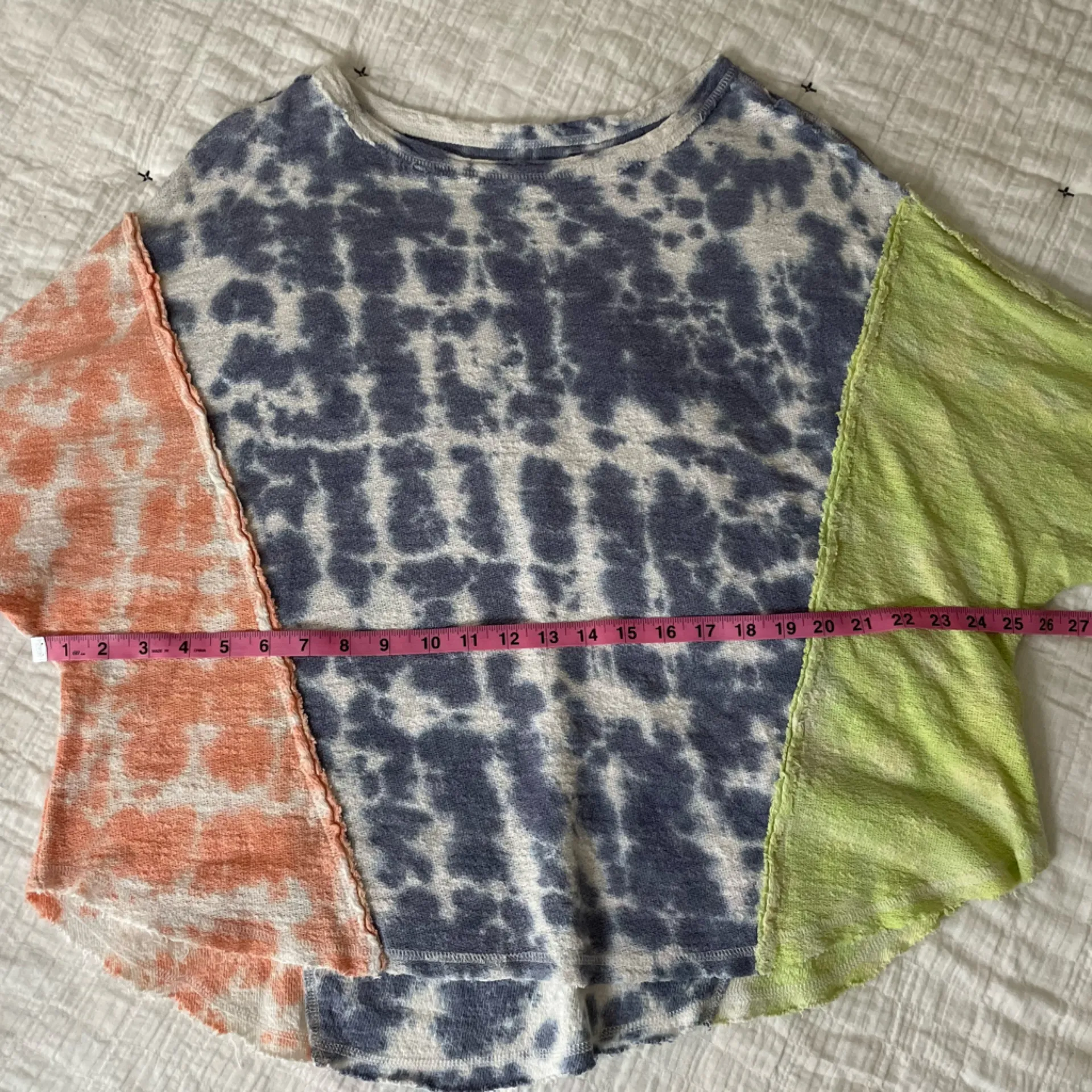 FREE PEOPLE We the Free Chasing the Sun Tie Dye Oversized Slouchy Tee Size XS - Image 12