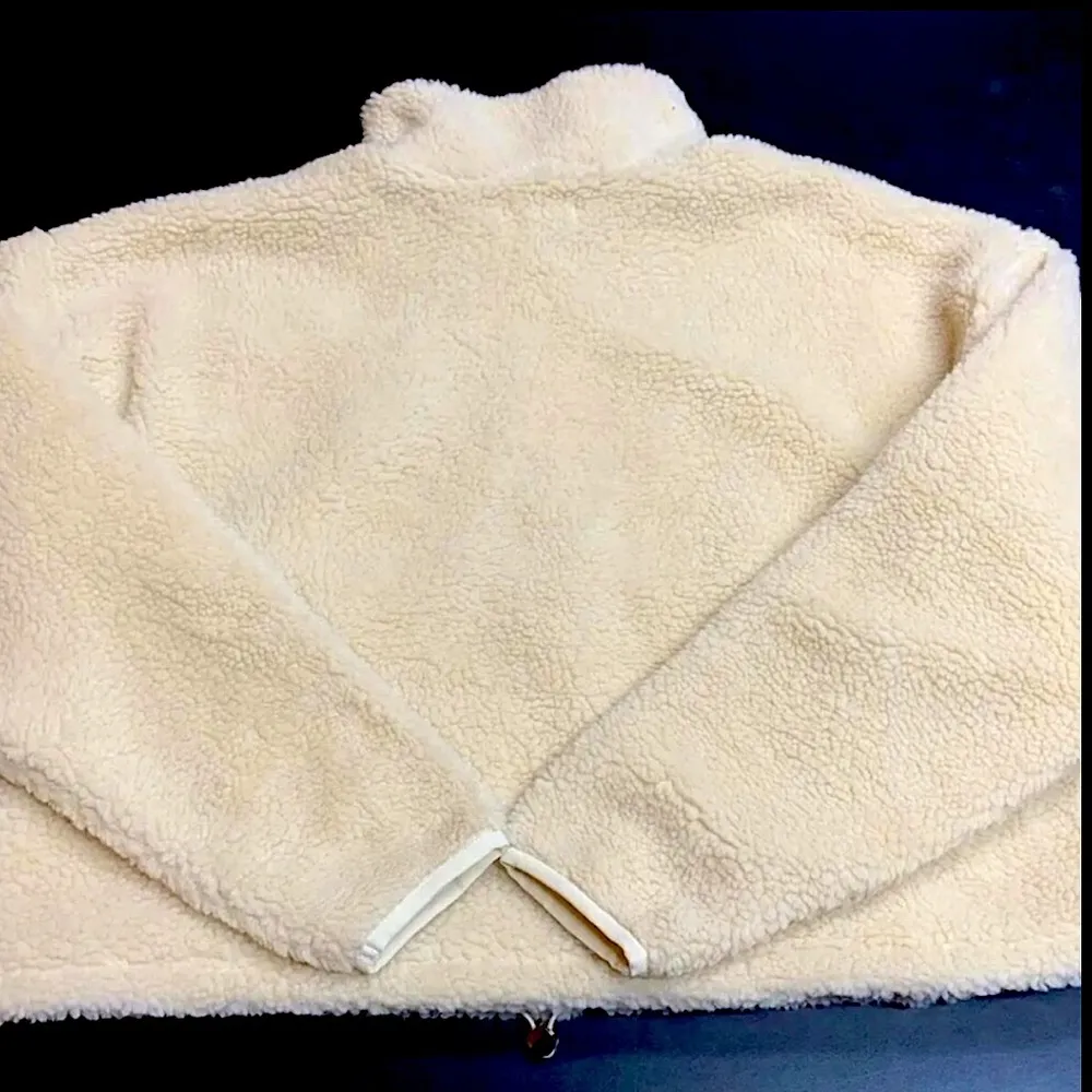 NWT Good American Half Zip Sherpa Essentials-Lined Luxe Pullover Kangaroo Pocket - Image 7