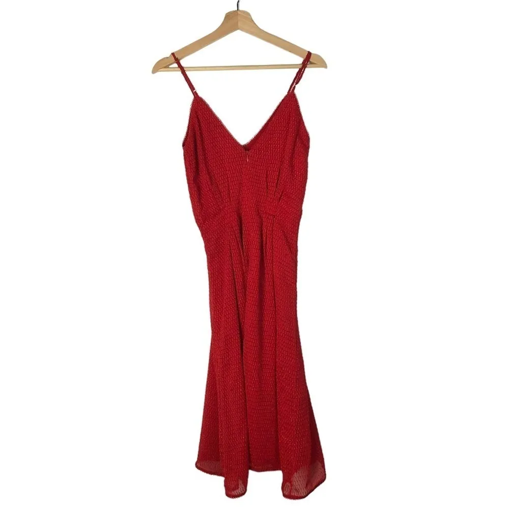 House of Harlow 1960 x Revolve Ines Racing Red Midi Dress XS - Image 3