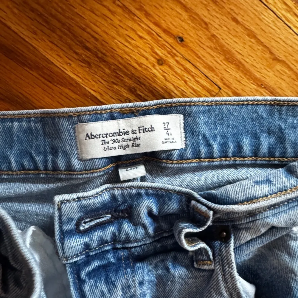 Abercrombie & Fitch Blue Boyfriend Jeans Distressed Casual - Image 2