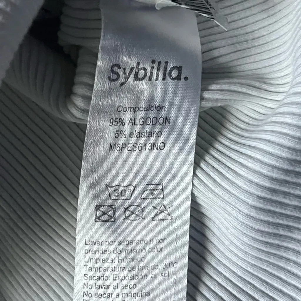 Sybilla Women's White Heart Patterned Tank Top Size L - Image 4