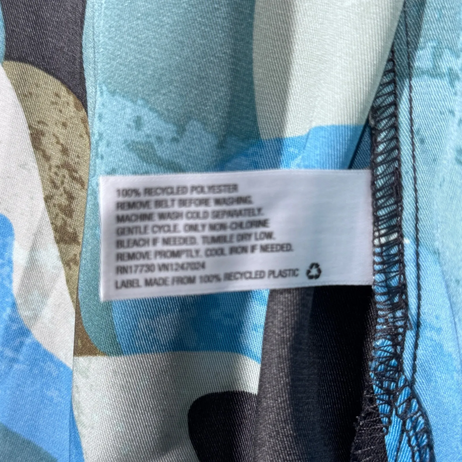 FE Noel x Target Kimono‎ Swim Cover Up Womens Small Blue Abstract Resort Wear - Image 9