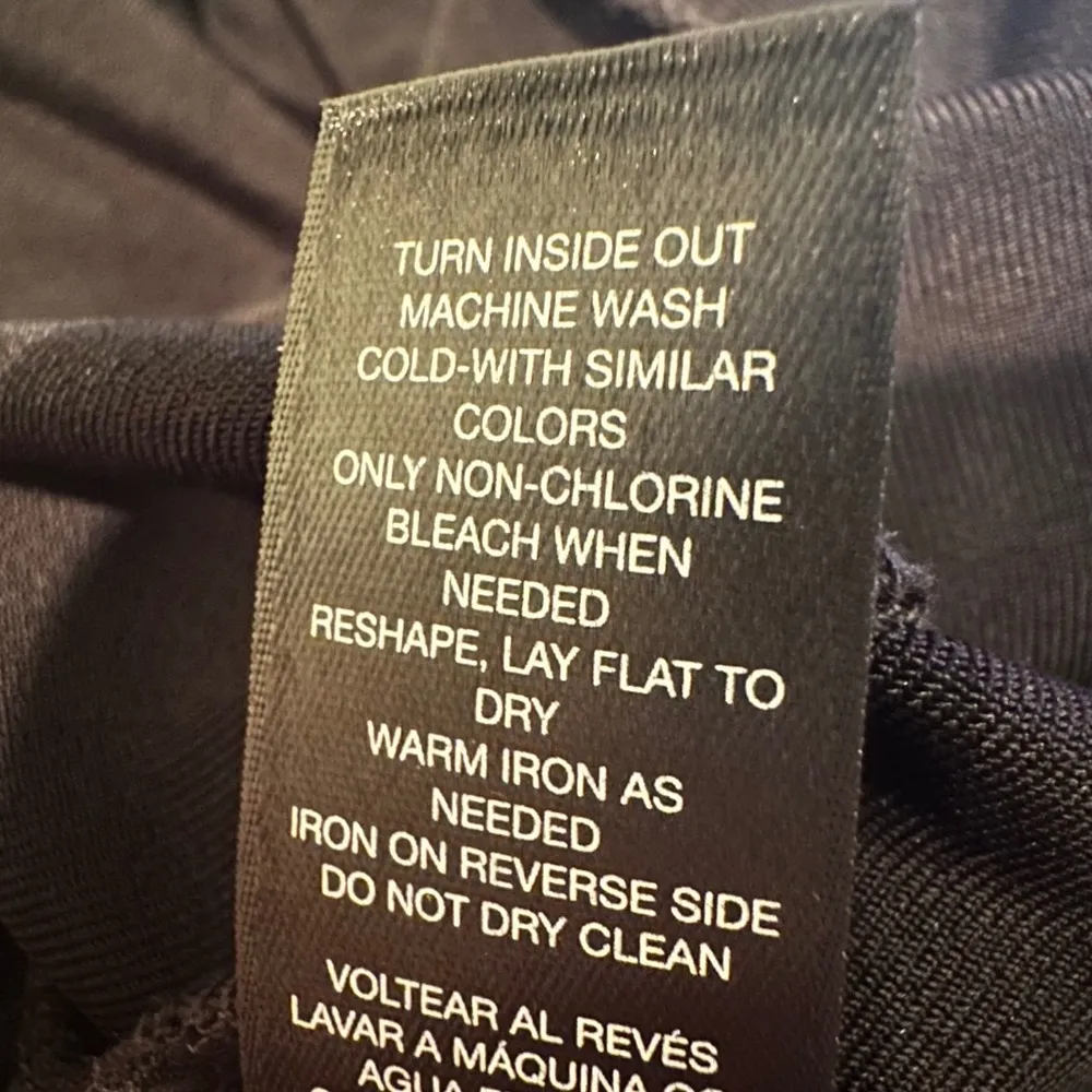 Chicos Travelers Faux Leather Mix Jacket Women's 12 Black 3/4 Sleeve Stretch NWT - Image 8