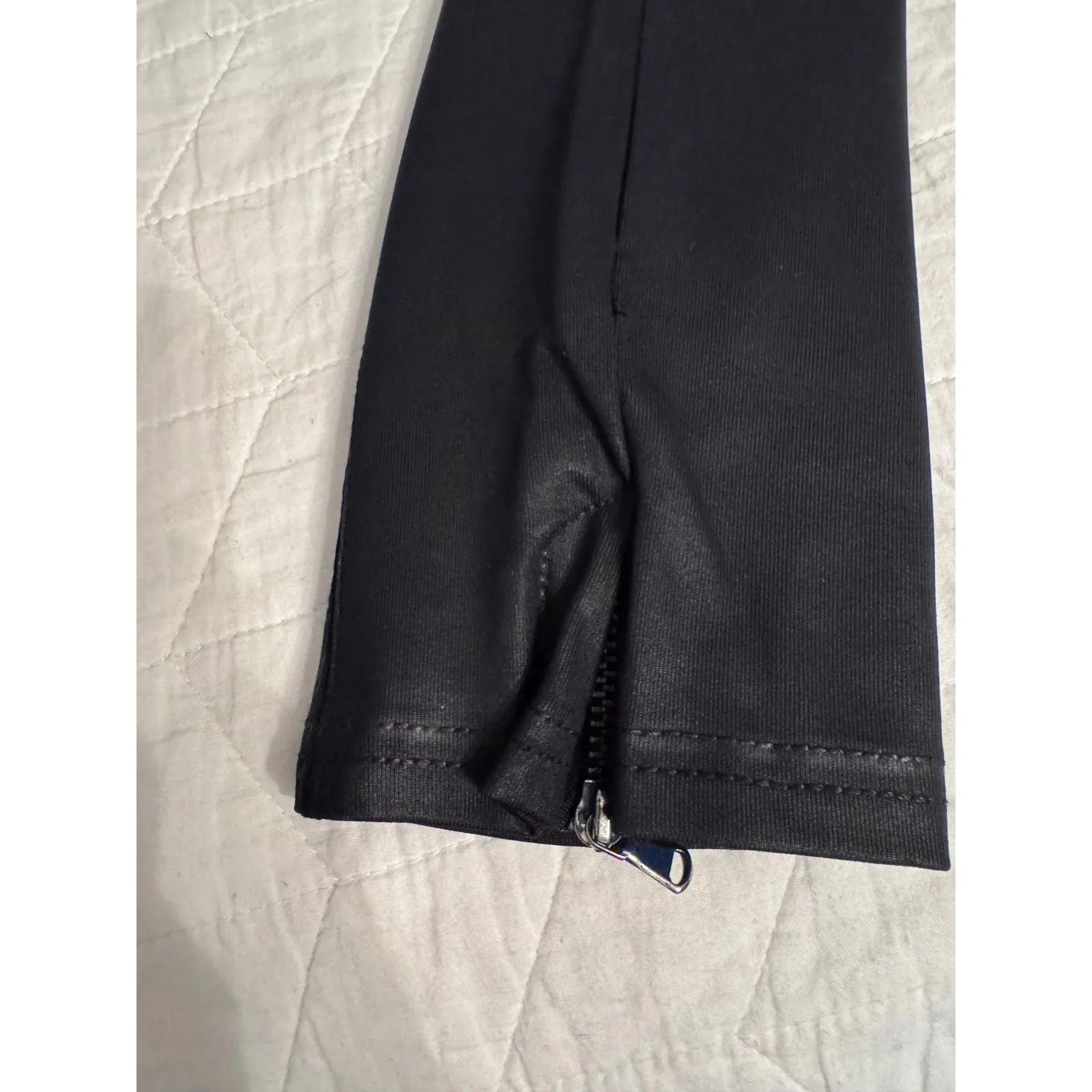 Zara leggings dressy with little zipppers‎ size women's small - Image 3