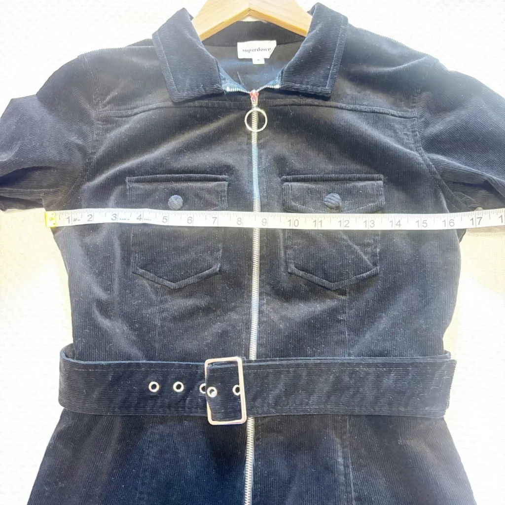 Superdown Charlotte Cord Romper‎ Black size Small - Image 5
