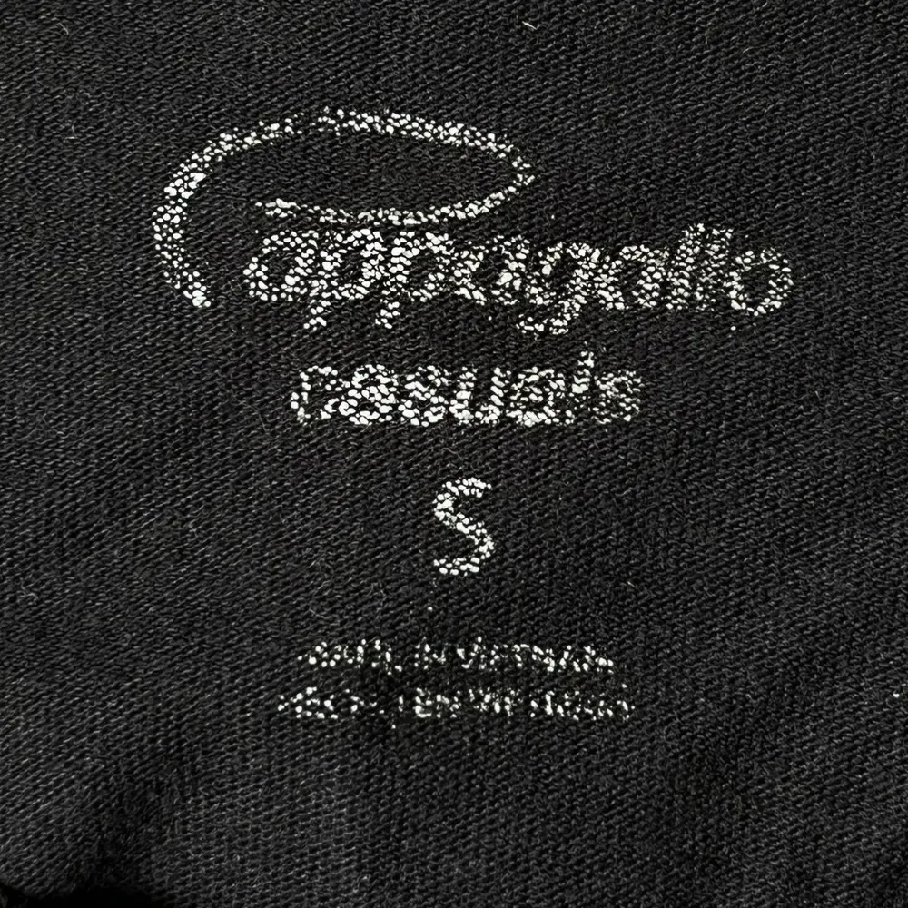 Pappagallo Witch on Broomstick Sitting on the Moon Long Sleeve Shirt Black Small - Image 4