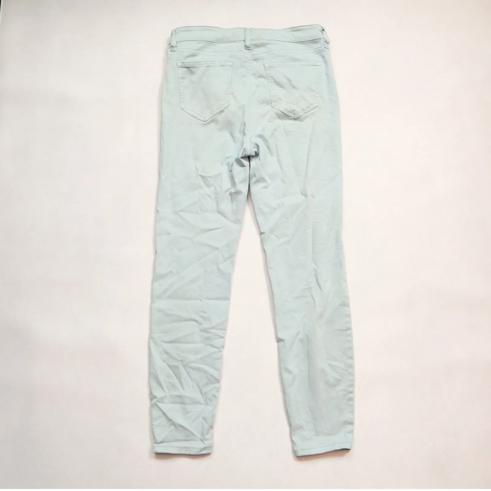Buffalo David Bitton Blue Havana High Rise Soft Stretch Beach Ankle Pants 6/28 - Image 2