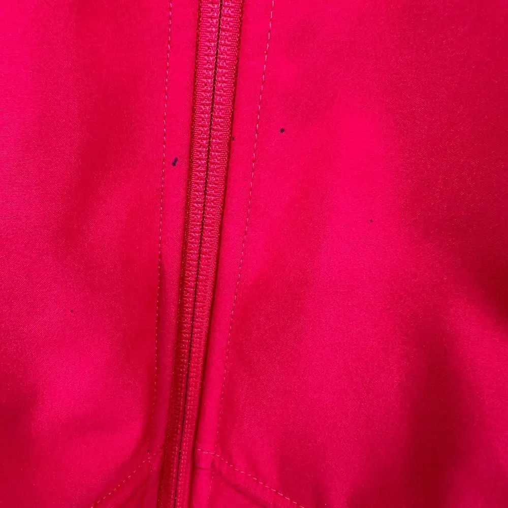 The North Face hot pink fleece lined full zip winter jacket pockets size medium - Image 4