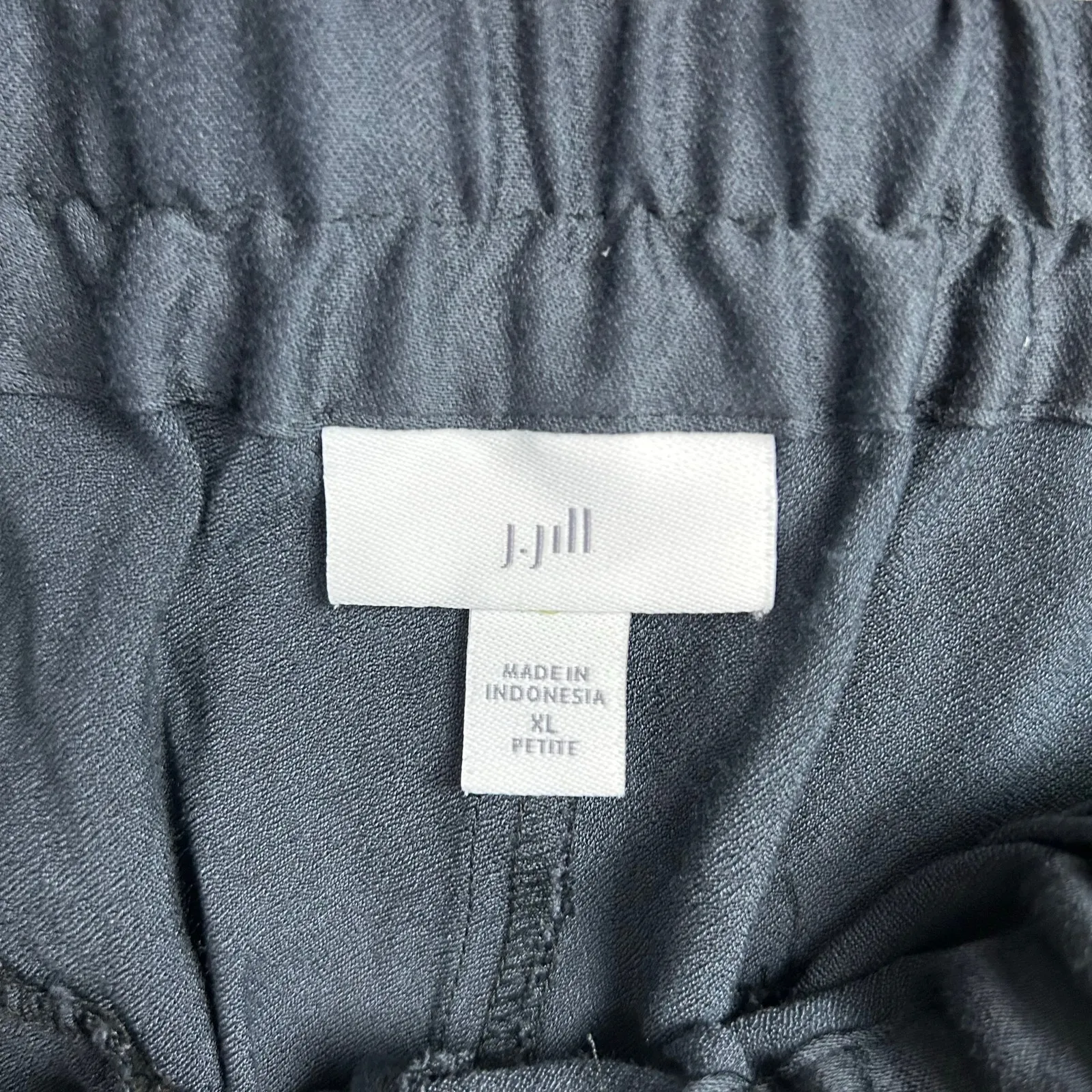 J Jill Wide Leg Pull On Pants Size XL Petite Dark Gray - Image 3