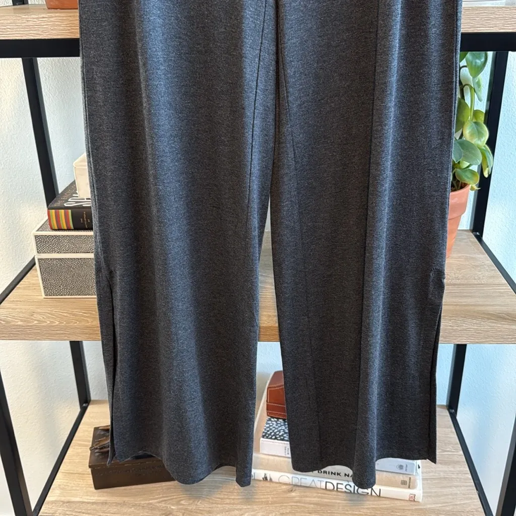 NWT Eileen Fisher Mid-Rise Jersey Knit Pull On Wide Legging Casual Pant, XXS - Image 3