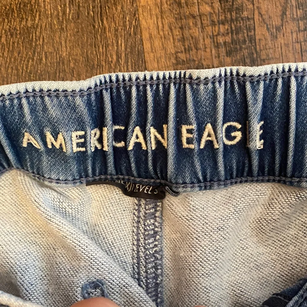 American Eagle Outfitters High Rise Blue Jeans - Image 2