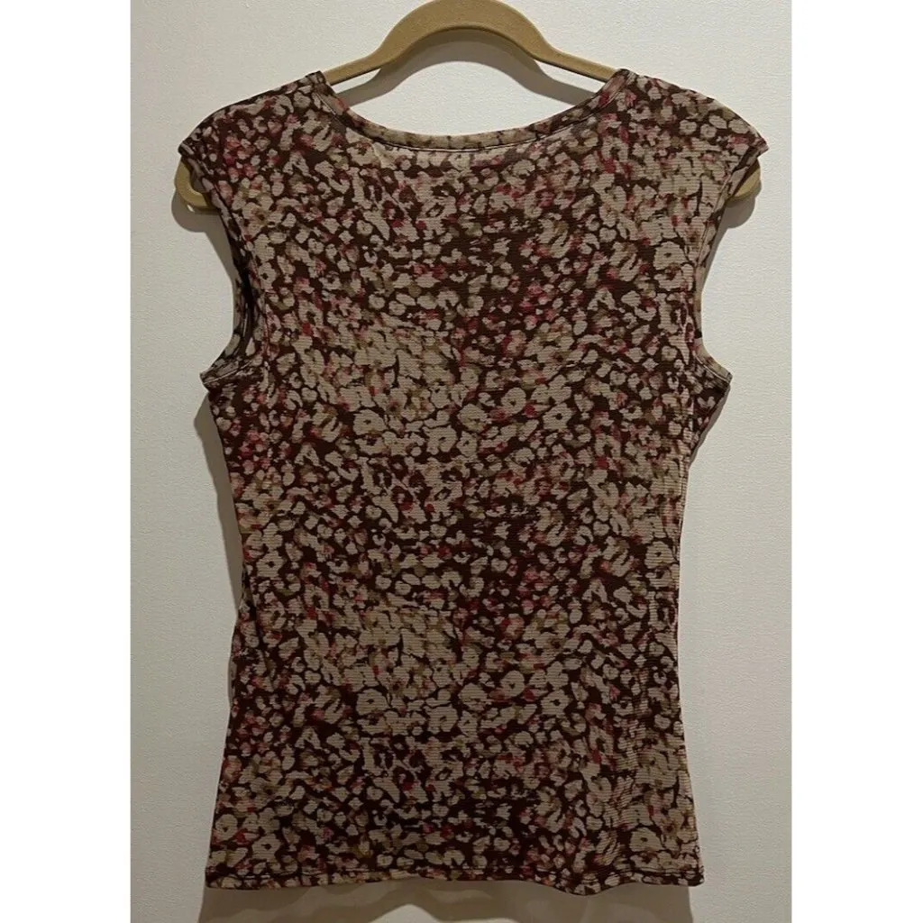 Axcess A Liz Claiborne Co. ~ Sleeveless Lined Top Size Medium ~ Brown - Image 5