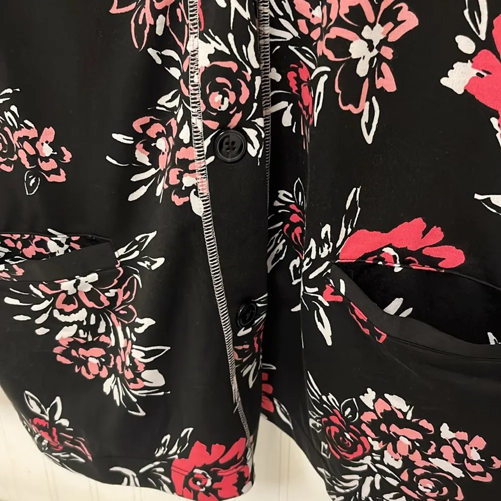 Cuddle Dud Floral Button Up Cardigan - Image 4