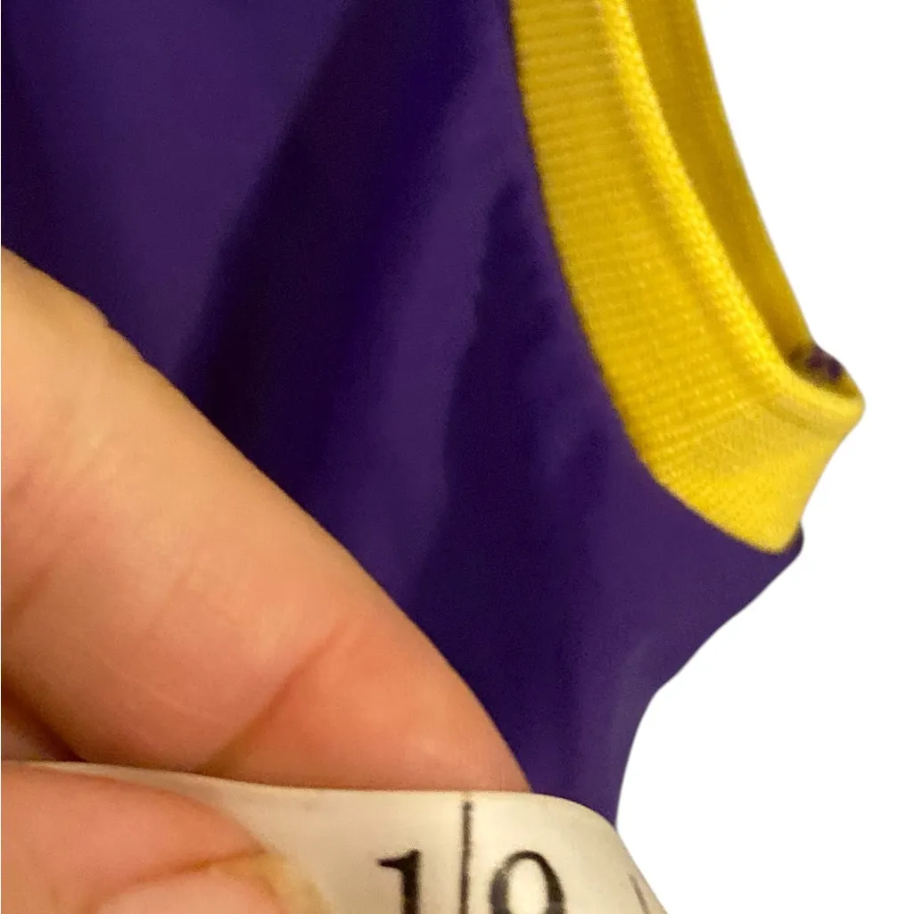 Lakers New #32 Johnson Purple Yellow bodysuit swimsuit sporty halloween costume - Image 6