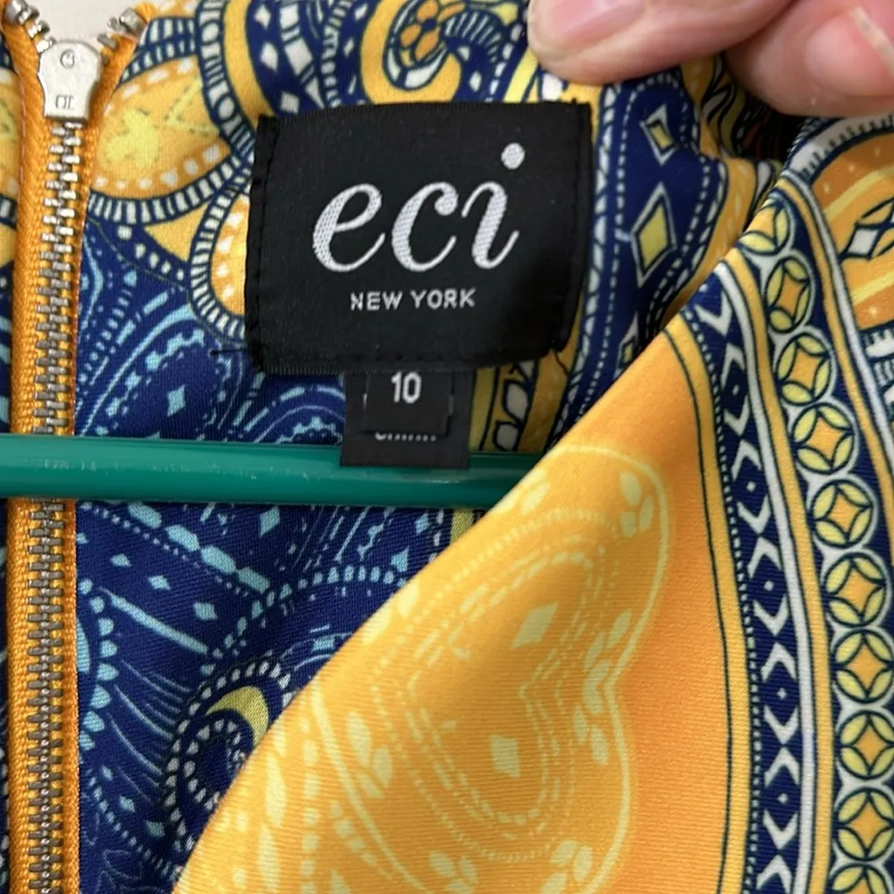 Eci Paisley Pencil Dress - Image 3