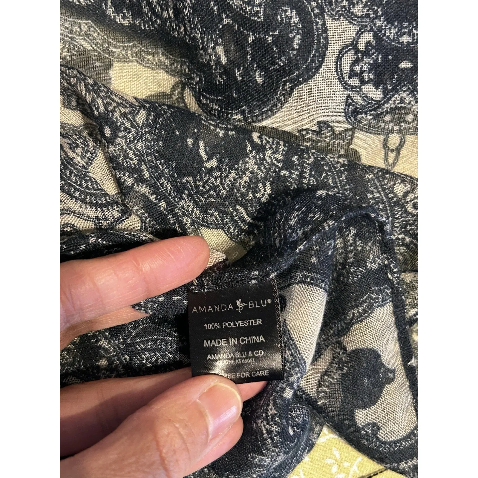 Romantic Boho Black Paisley Tassel Shawl Kimono Wrap One Size - Image 11