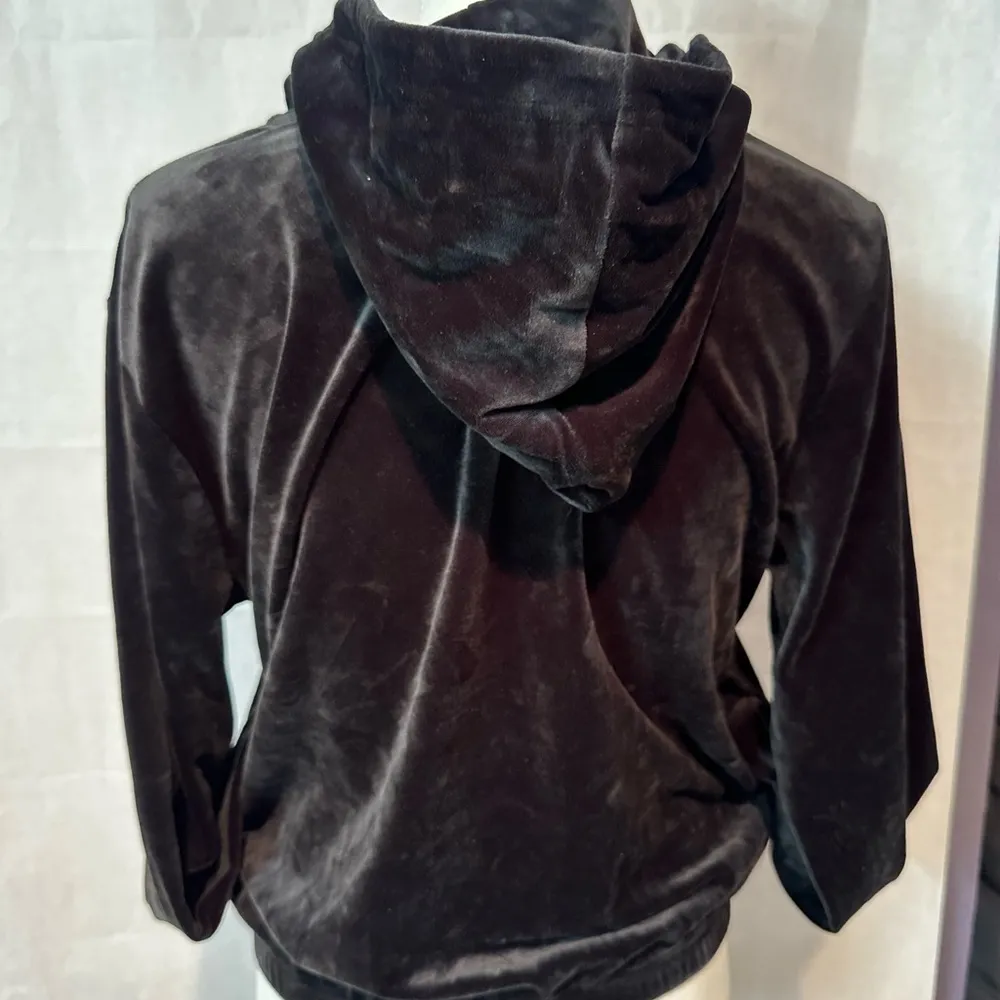 Fila Black Velour Women's Hoodie - Image 6