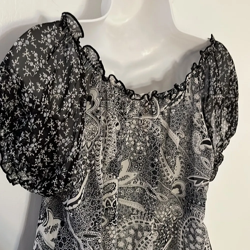 Papaya semi sheer shirt - Image 5