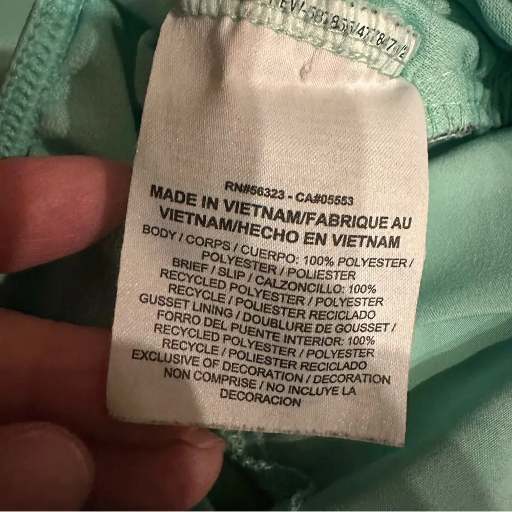 Women's Running Shorts Mint Green Black Zebra Animal Print Lined Workout - Image 2