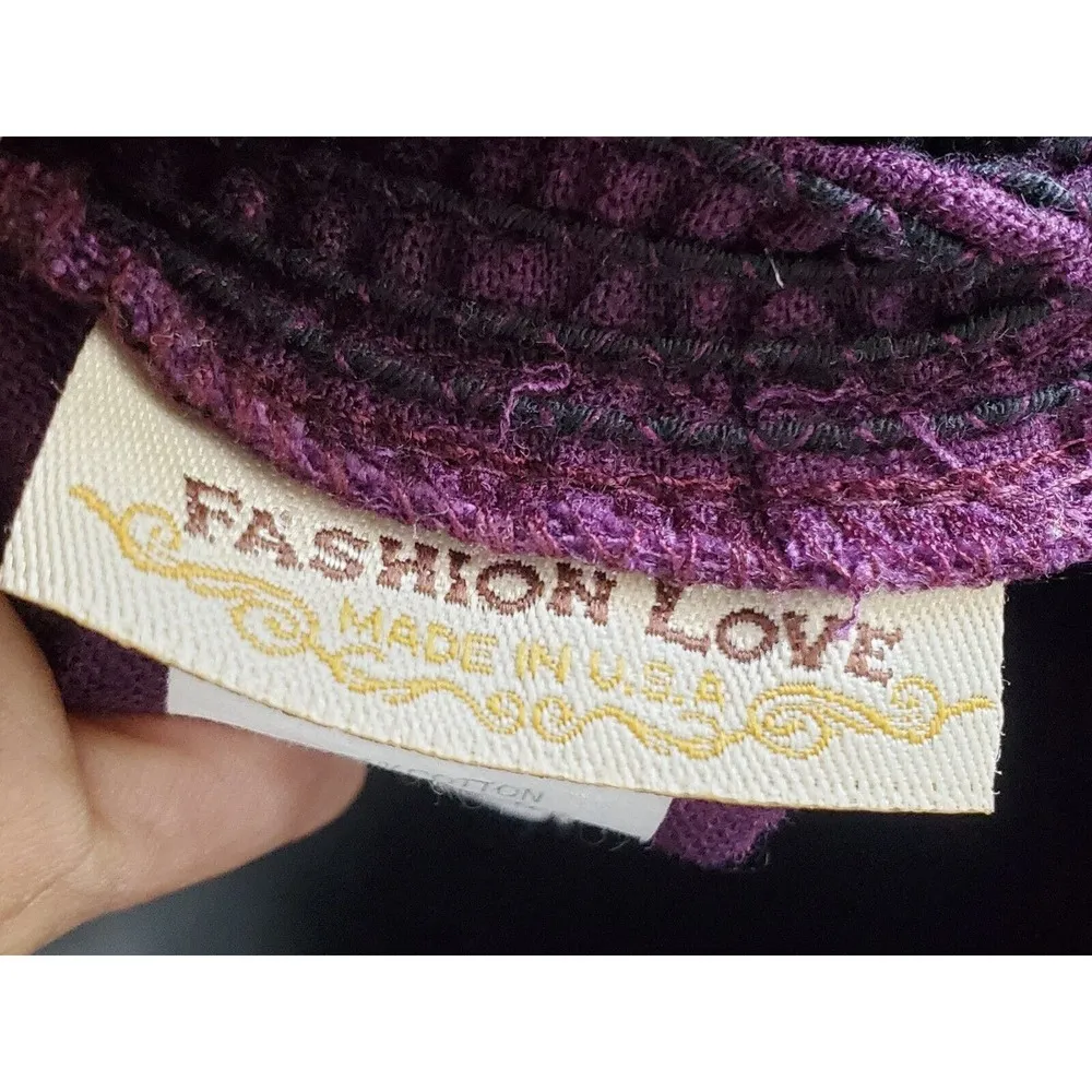 Fashion Love Women's Purple Solid Cotton Square Neck Sleeveless Jumpsuit Size S - Image 7