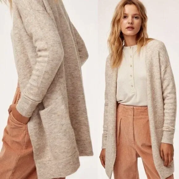 Wilfred‎ Free Aritzia Aronson Open Front Sweater Cardigan Wool Alpaca XXS - Image 2