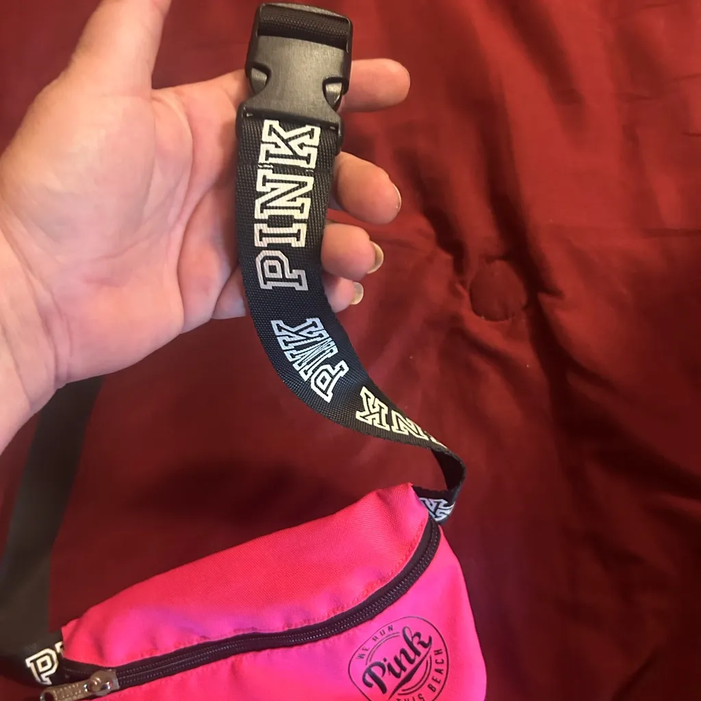 PINK Victoria's Secret Bright Pink Crossbody Bag - Image 2